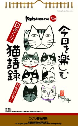 NK-655　今日を楽しむ猫語録日めくり(万年カレンダー)　2026年　ペットのカレンダー屋さん
